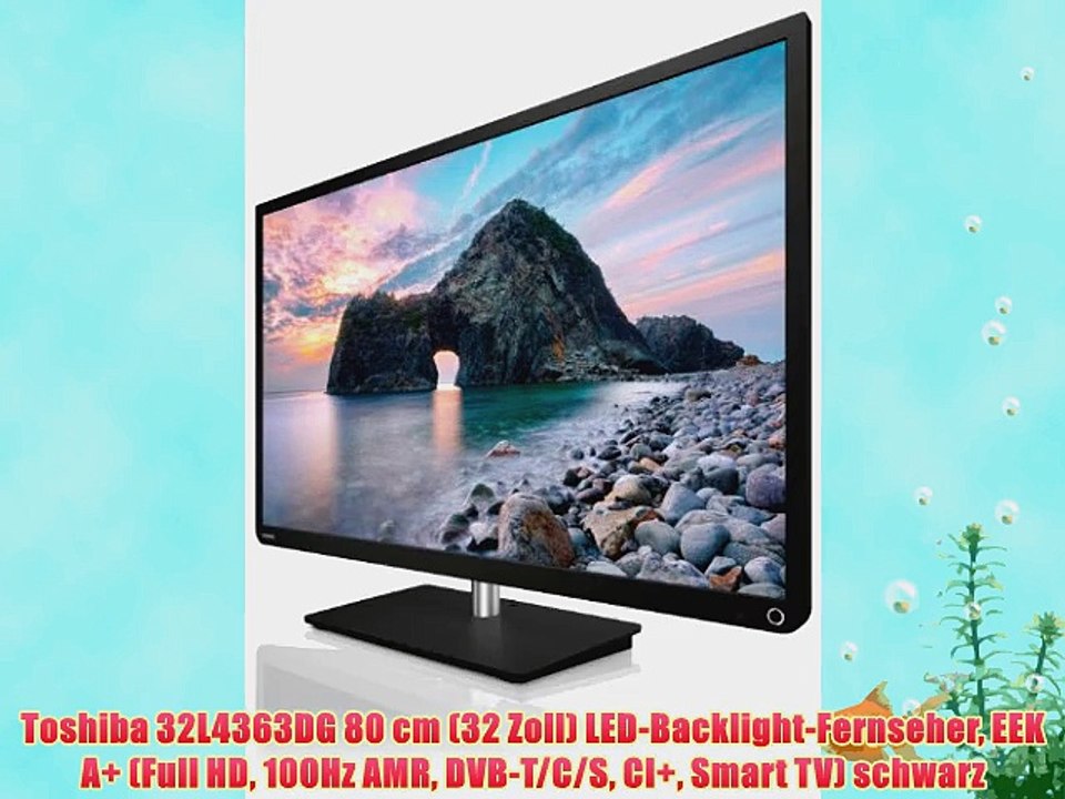 Toshiba 32L4363DG 80 cm (32 Zoll) LED-Backlight-Fernseher EEK A  (Full HD 100Hz AMR DVB-T/C/S