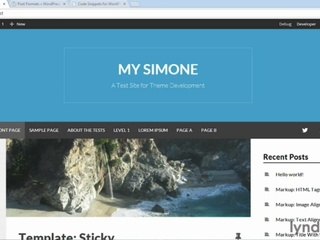 Building Theme from Scratch with underscore lecture 67 post formats