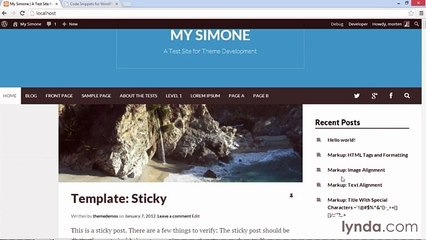 Building Theme from Scratch with underscore lecture 68 high light