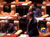 Ruckus during Sindh Assembly session, MQM stages walkout-Geo Reports-21 Jan 2015