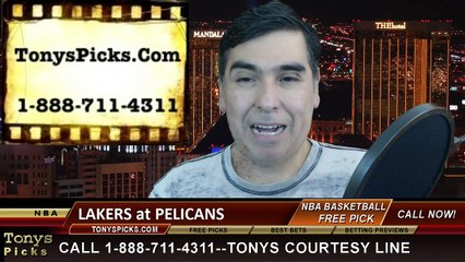 New Orleans Pelicans vs. LA Lakers Free Pick Prediction NBA Pro Basketball Odds Preview 1-21-2015