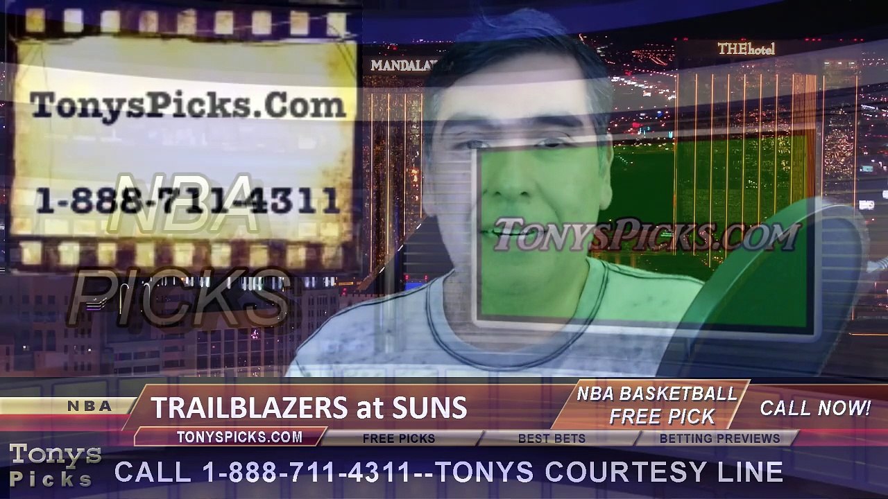 Phoenix Suns vs. Portland Trailblazers Free Pick Prediction NBA Pro Basketball Odds Preview 1-21-2015