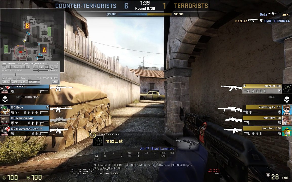 mazL on fire - CS GO - Inferno Ace!