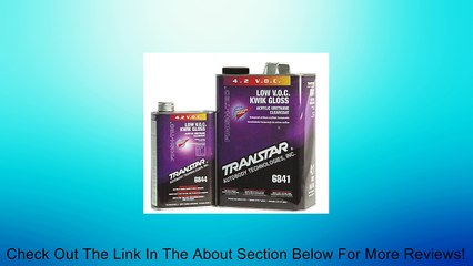 TRANSTAR 6844 Kwik Gloss Clear Coat - 1 Quart Review