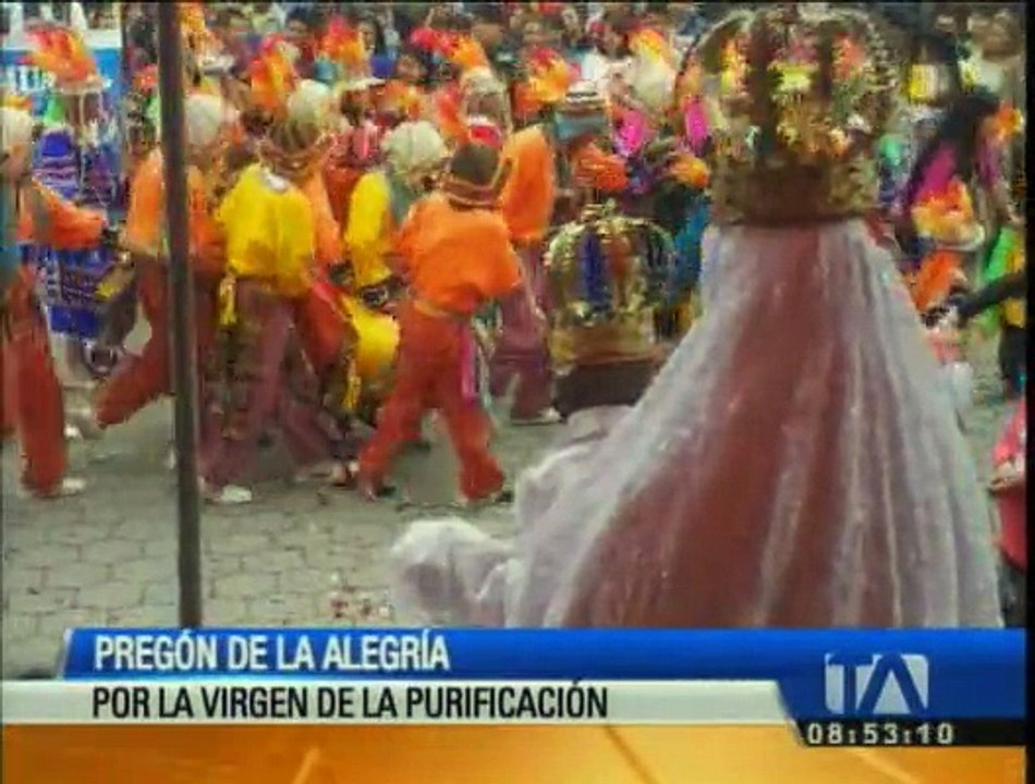 Iniciaron las fiestas religiosas en honor a la Virgen de la Purificación