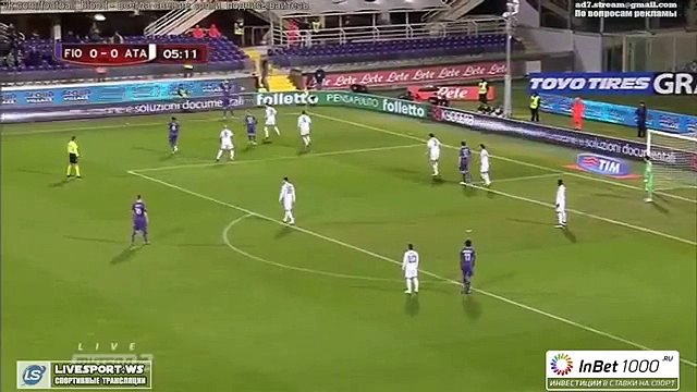 Mario Gomez Goal Fiorentina 1-0 Atalanta 21-01-2015 Coppa Italia