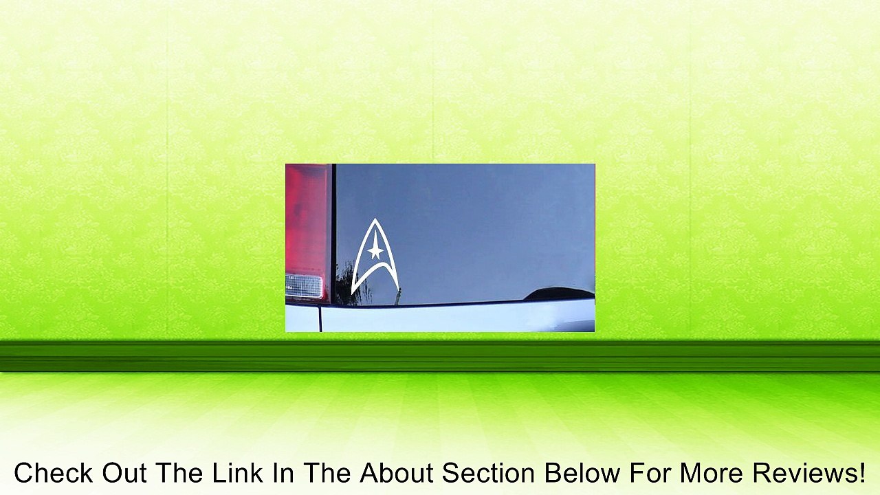 Star Trek Federation Logo Vinyl Decal - White Window Sticker Review