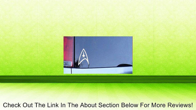 Star Trek Federation Logo Vinyl Decal - White Window Sticker Review