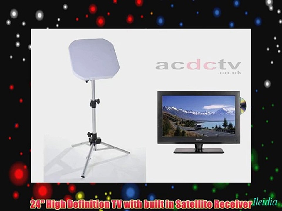 24 12 volt Traveller / Satellite 12v HD LED TV   Kuma Portable Satellite Kit for Caravan Motorhome