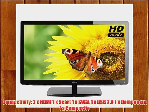 LOGIK L29HE12 29 HD Ready LED TV with Freeview - HDMI 1 x Scart 1 x SVGA 1 x USB 2.0 1 x Component