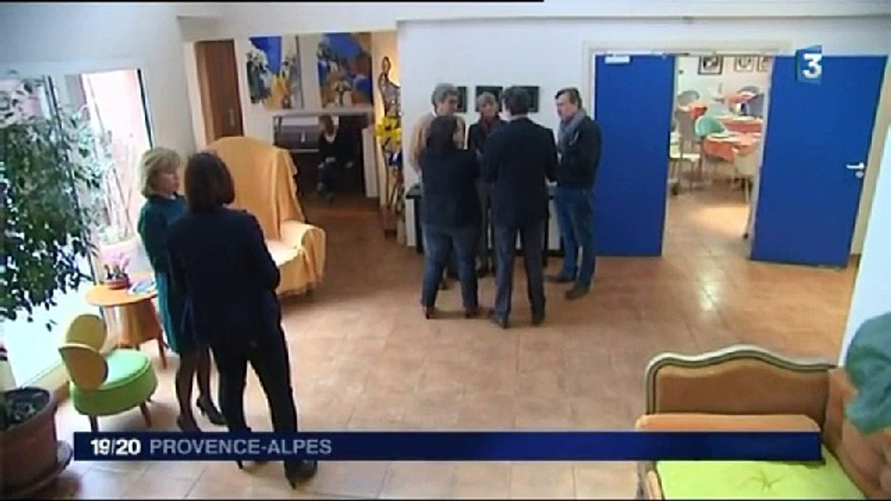 Véronique Massonneau en visite dans une maison de soins palliatifs