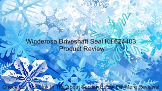 Winderosa Driveshaft Seal Kit 624103 Review