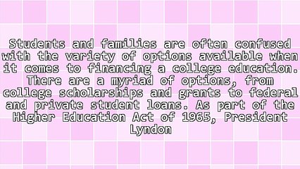 A Helping Hand From Government - Federal Direct Student Loans