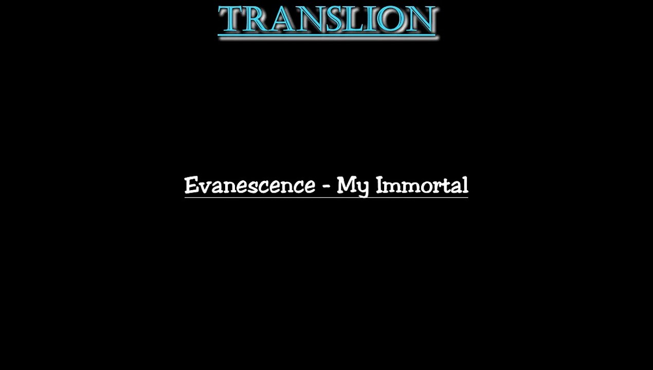 Evanescence - My Immortal (lyrics paroles traduction française karaoke HD)