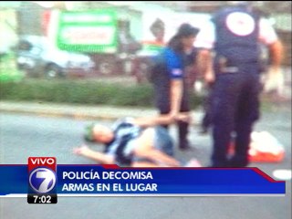 Asalto a custodio deja dos heridos de gravedad