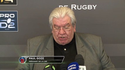 LNR - Goze annonce le programme