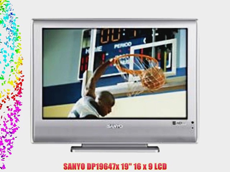 SANYO DP19647x 19 16 x 9 LCD