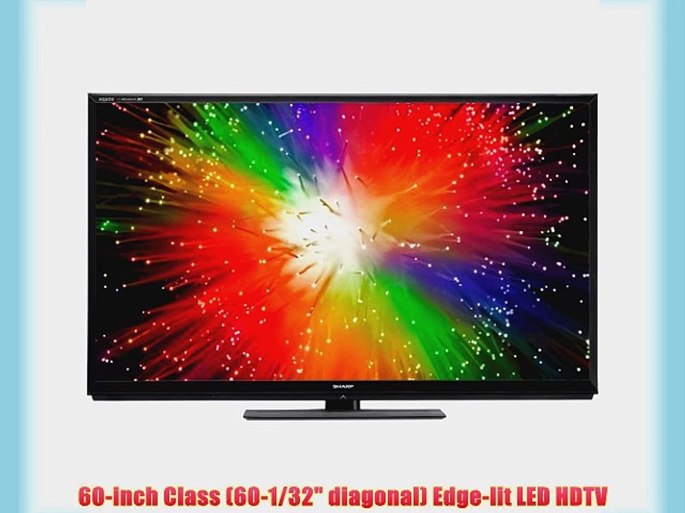 Sharp LC-60C8470U 60 Full HD 1080p 240Hz AQUOS Quattron 3D LED Smart TV