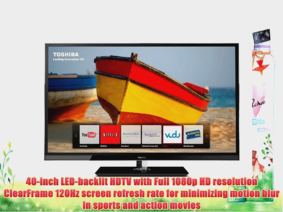 Toshiba 40UX600U 40-Inch 1080p 120 Hz LED HDTV with Net TV (Black Gloss)
