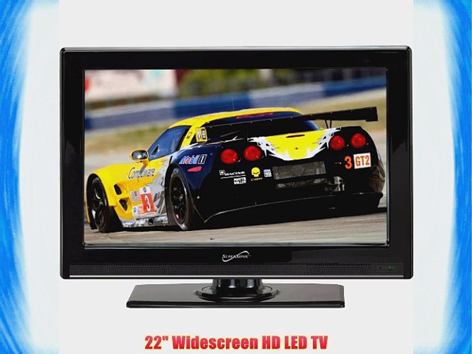 22 Inch Supersonic SC-2211 12 Volt AC/DC Widescreen Full 1080p HD LED TV w/ ATSC Digital Tuner