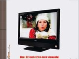 22 Vizio VO22LFHDTV 1080p Widescreen LCD HDTV - 16:9 5000:1 (Dynamic) 5ms 2 HDMI ATSC/QAM/NTSC