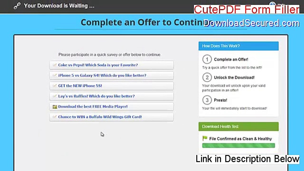 CutePDF Form Filler Download Free (Free of Risk Download)
