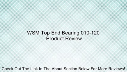 WSM Top End Bearing 010-120 Review
