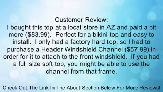 Bestop 52580-35 Header-style Bikini Black Diamond Top for 07-09 Wrangler JK 2-door Review