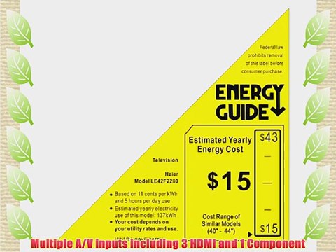 Haier LE42F2280 42-Inch 1080p 60Hz LED HDTV (Black)