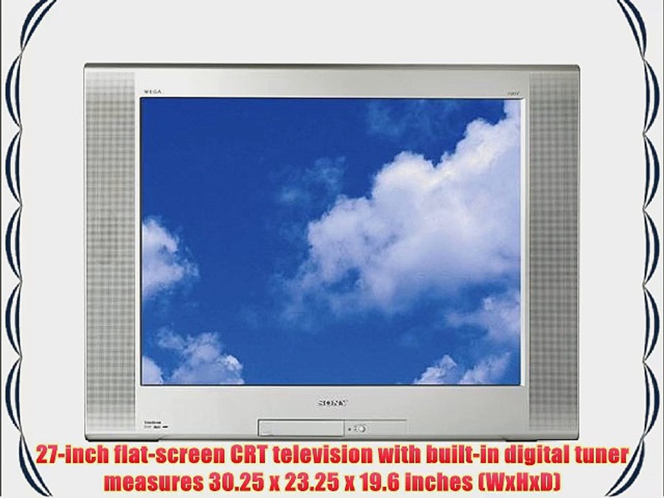Sony KD-27FS170 27-Inch FD Trinitron WEGA Digital TV - video Dailymotion
