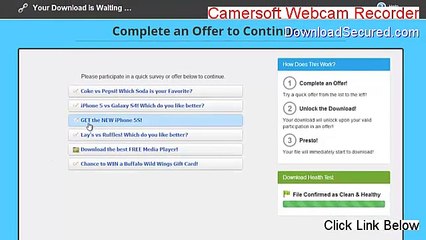 Camersoft Webcam Recorder Download (Instant Download)