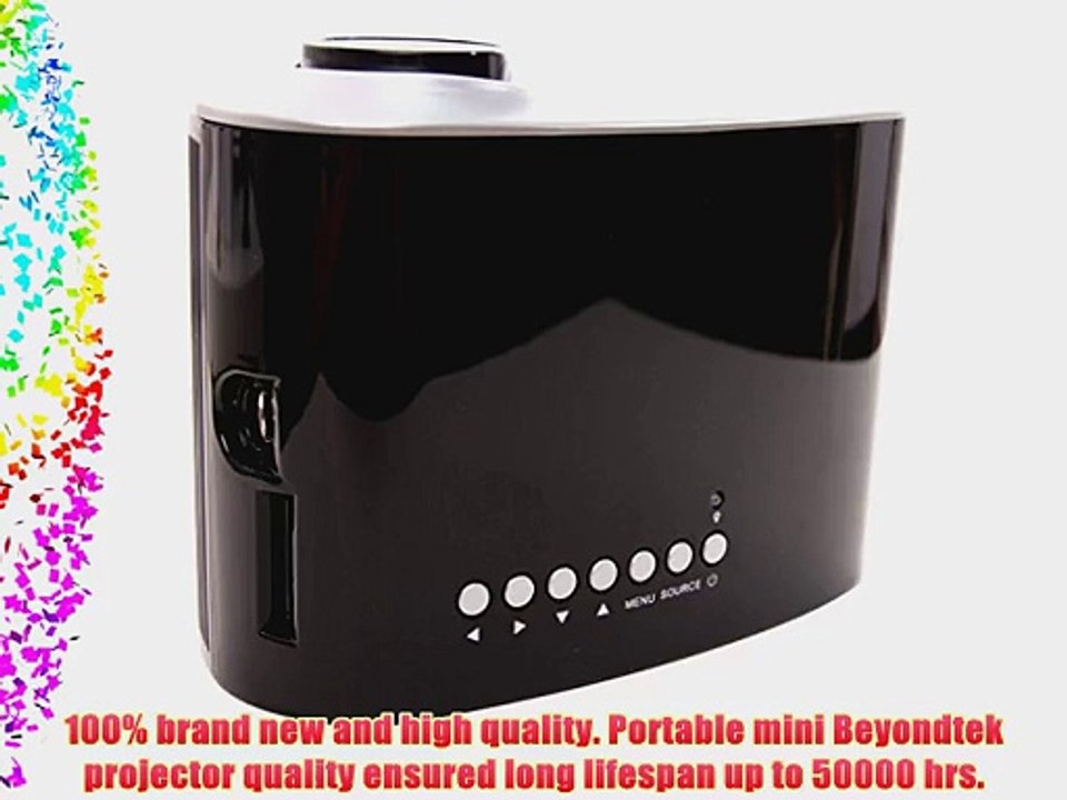 Beyondtek Multimedia Projector Home Theater Video Games Gaming Business Presentations (BY-802