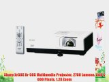 Sharp Xr50S Xr-50S Multimedia Projector 2700 Lumens 800 X 600 Pixels 1.2X Zoom