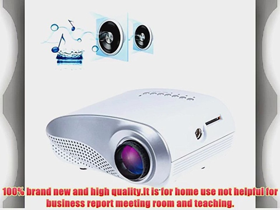 Sunsbell? Portable Projector USB SD HDMI VGA HD Laptop LED Video 720P Mini Projector 60 Lumens