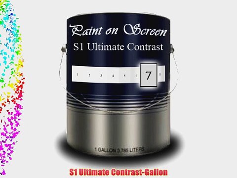 Paint On Screen Projection / Projector Screen Paint - S1 Ultimate Contrast-Gallon G007