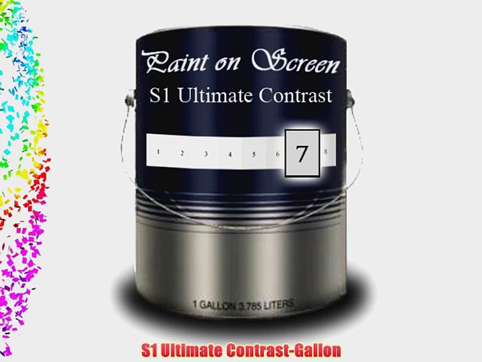 Paint On Screen Projection / Projector Screen Paint - S1 Ultimate Contrast-Gallon G007