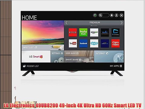 LG Electronics 49UB8200 49-Inch 4K Ultra HD 60Hz Smart LED TV