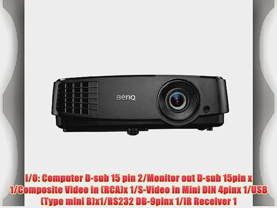 BenQ MS504 SVGA DLP Projector 3000 ANSI Lumens