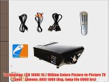 LCD VIDEO THEATER PROJECTOR native 640x480 resolution 1080i w/ HDMI (Wii PS3 Xbox DVD