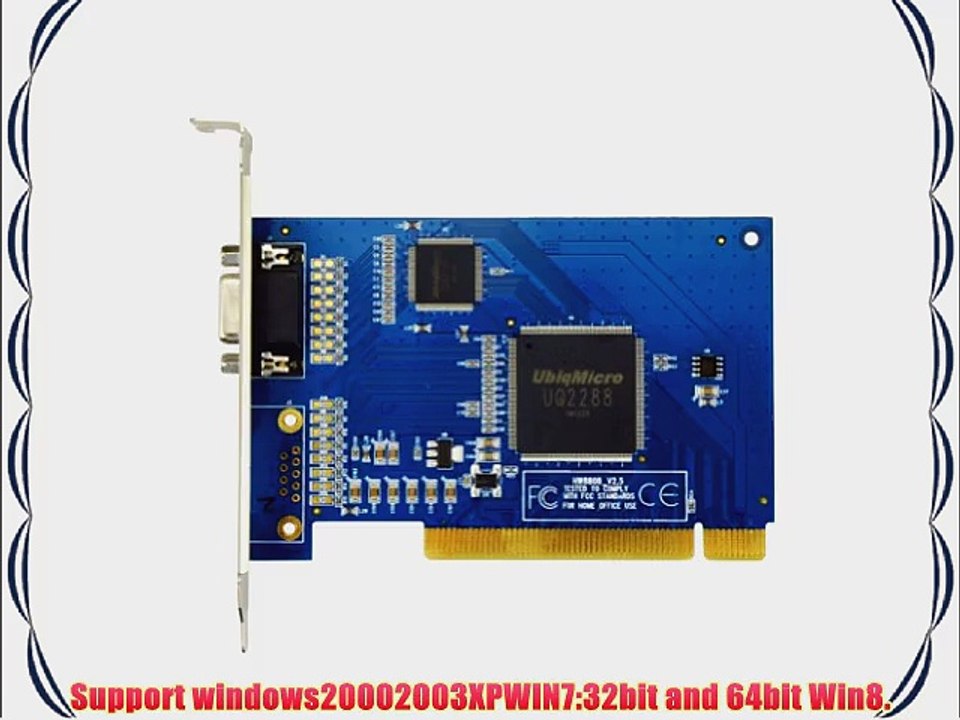 Jooan 8 Ch D1 HD Video Capture Card/PCI DVR Card/Mobile Phone Network Remote Surveillance/PC