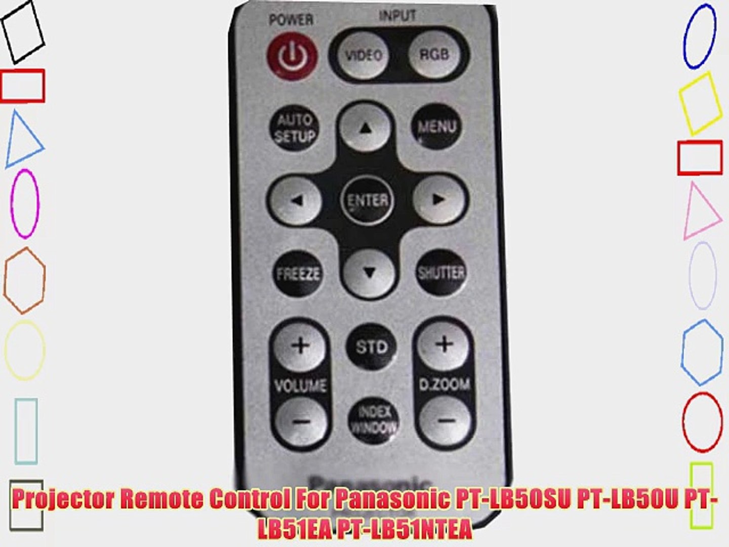 Replacement Remote Control for Panasonic PT-LM2E