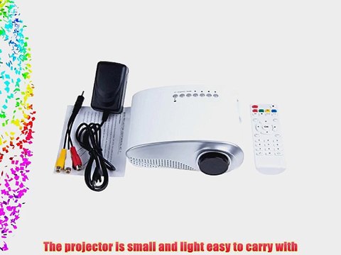 AomeTech K10 Upgraded LED Mini Portable Game Projector Pico Projector Cinema Theater PC