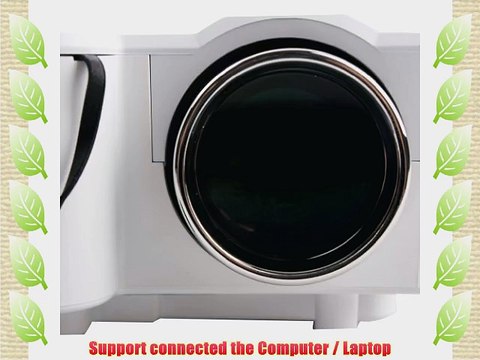 Sunwin Mini HD Home LED Projector 60 Cinema Theater PC Laptop VGA Input USB Projector