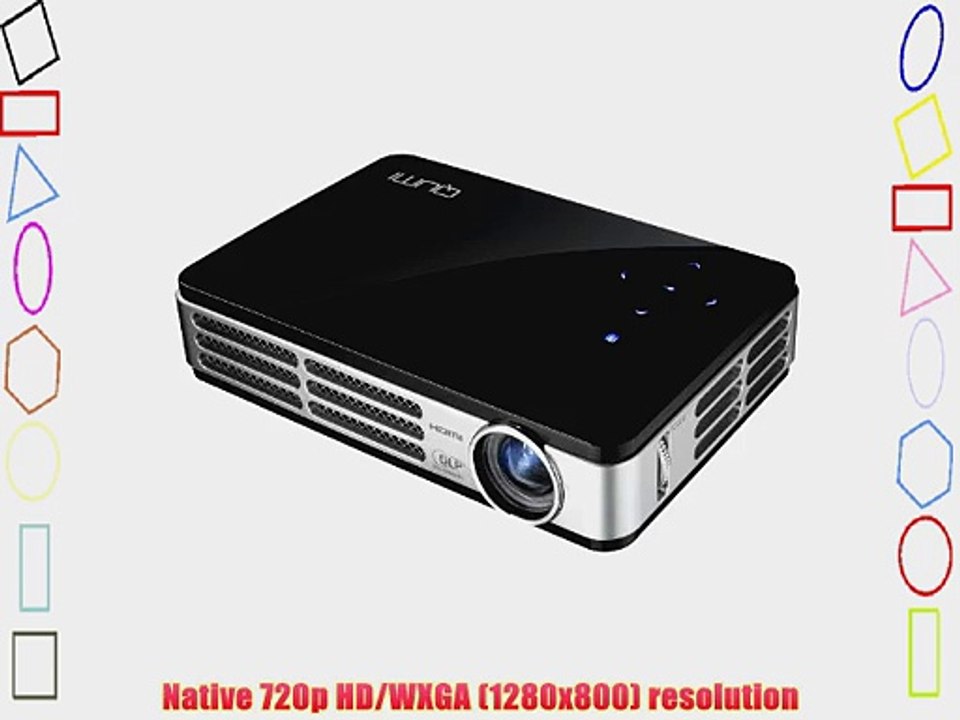 Vivitek Qumi Q2 300 Lumen WXGA HDMI 3D-Ready Pocket DLP Projector (Black)