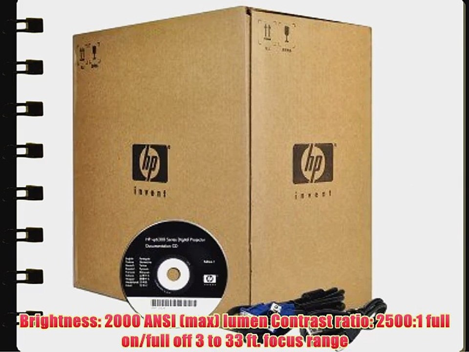 HP vp6320 Digital Multimedia DLP Projector w/DVI VGA USB