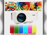 Aketek? Mini Led Projector HDMI Home Theater LED Projector Support HDMI VGA AV USB HDMI Portable