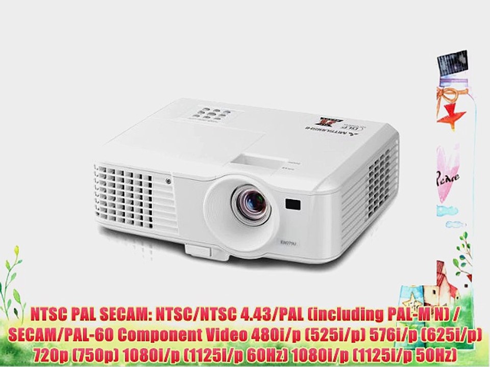Mitsubishi EX241U2 600 lms XGA  2700:1  720p DLP Projector