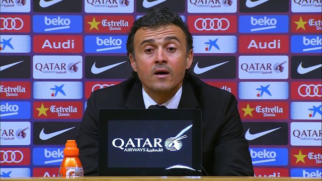 Luis Enrique, contento con el resultado