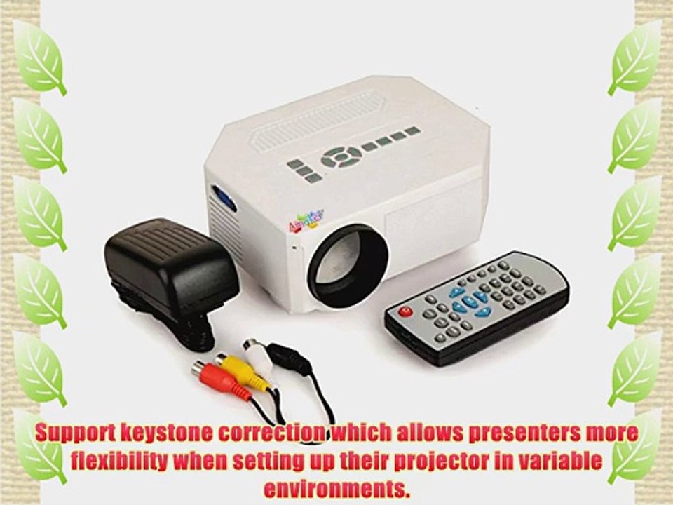 Amoker UC30 100 150 Lumens Hdmi Portable Mini LED Projector Home Cinema Theater Av/vga/usb/sd/micro