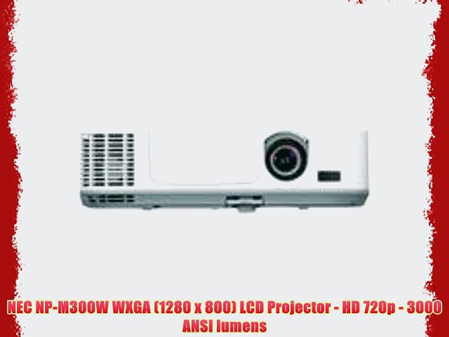 Nec Np M300w Wxga 1280 X 800 Lcd Projector Hd 7p 3000 Ansi Lumens Video Dailymotion